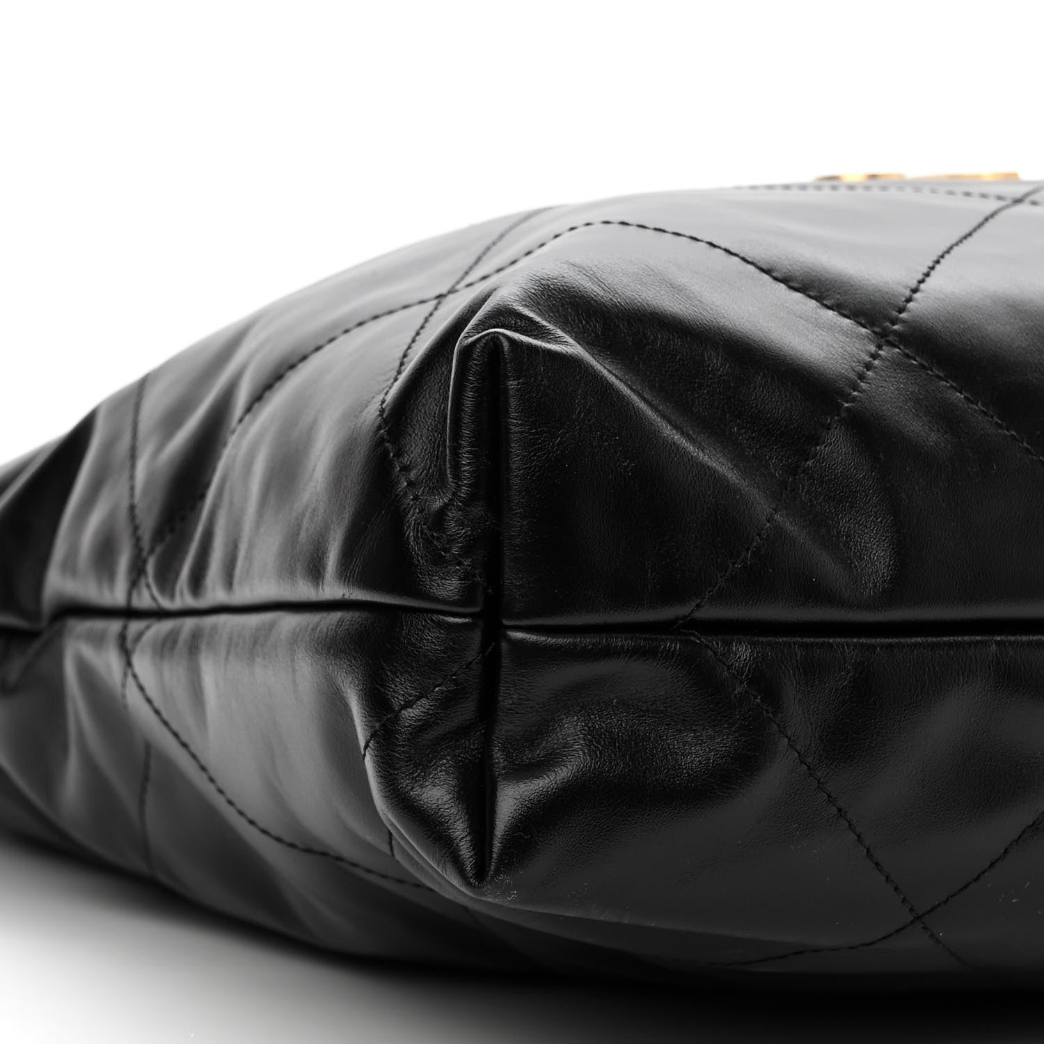 Chanel Shiny Calfskin Quilted Chanel 22 Black 10 of 11