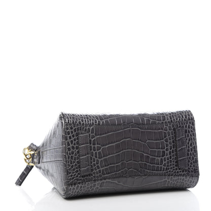 Givenchy Calfskin Crocodile Embossed Mini Antigona Storm Grey 3 of 8
