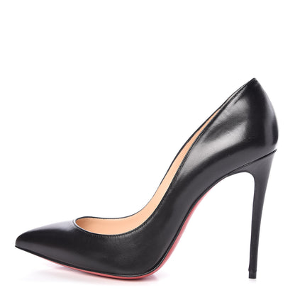 Christian Louboutin Shiny Nappa Pigalle Follies 100 Pumps 37.5 Black 1 of 8