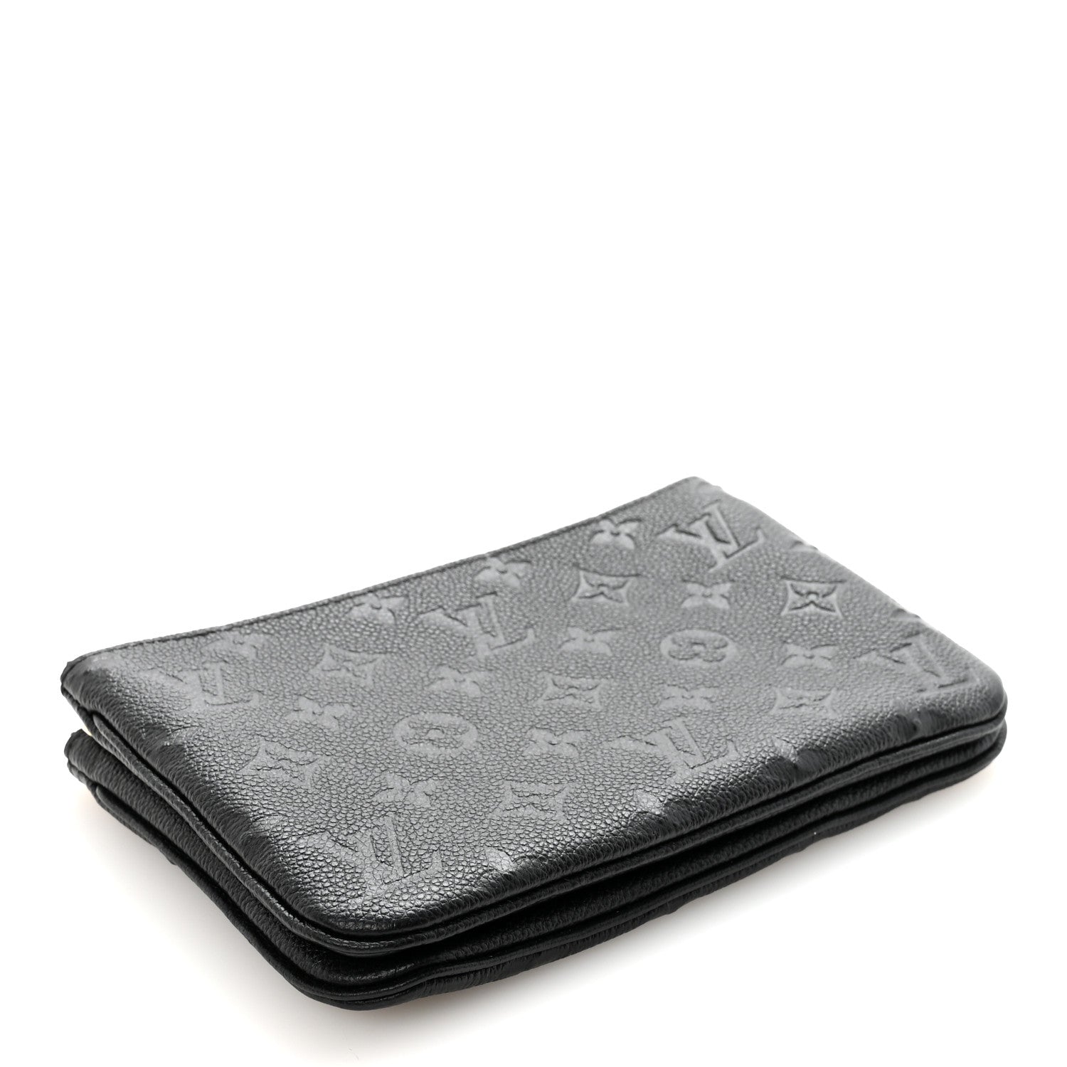 Louis Vuitton Empreinte Double Zip Pochette Black 4 of 8