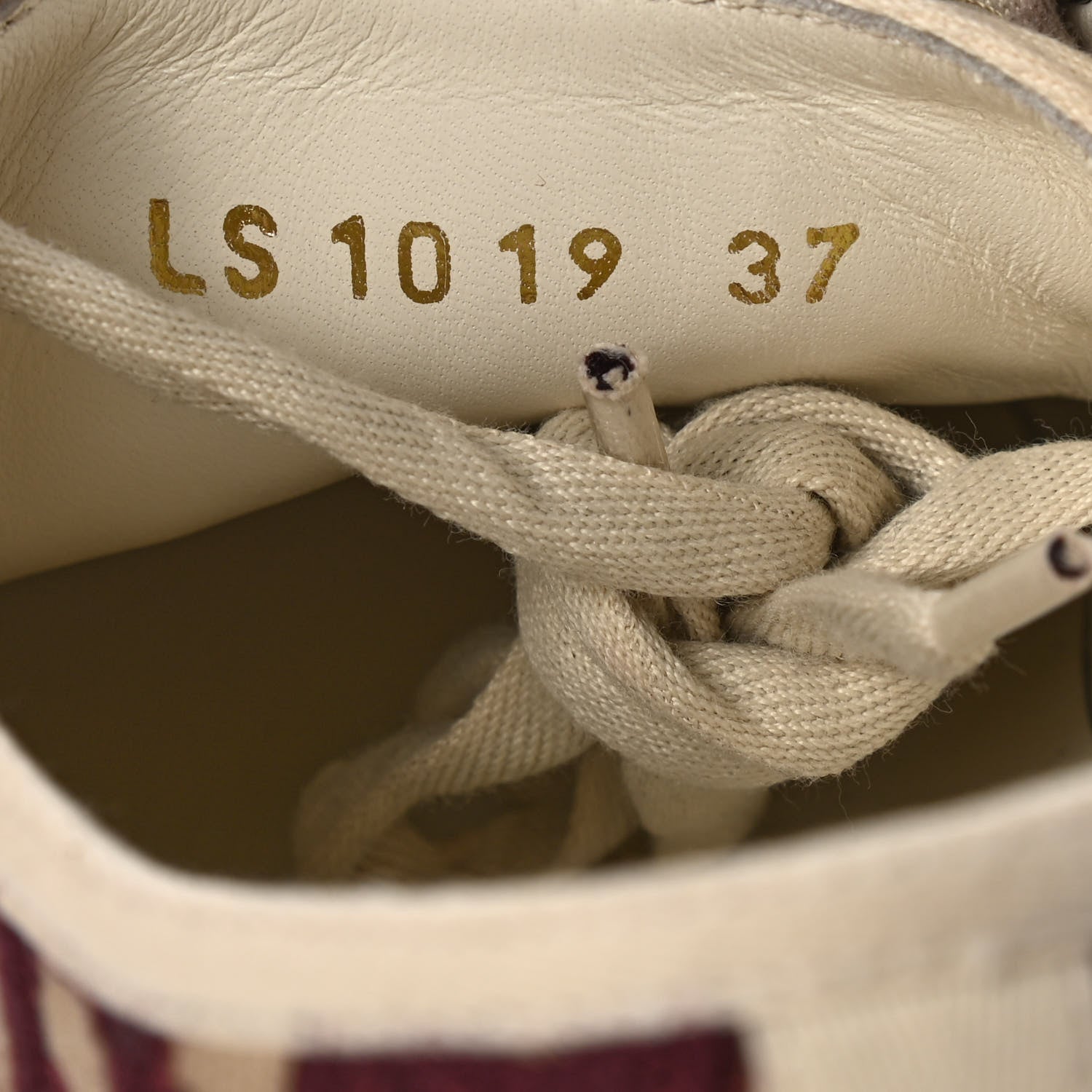 Christian Dior Canvas Oblique Walk'N'Dior Low Top Sneakers 37 Deep Amaranth 8 of 9