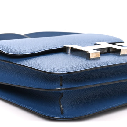 Hermes Epsom Constance Verso 18 Bleu Agate Gris Mouette 9 of 10