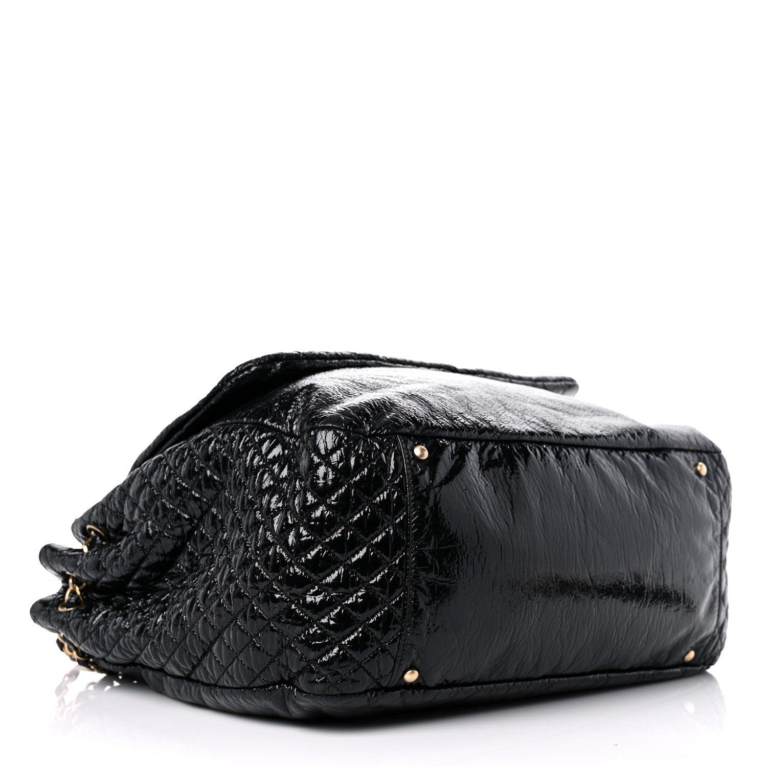 Chanel Vinyl XXL Rock and Chain Flap Black 4 of 20