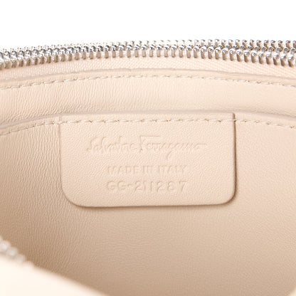 Salvatore Ferragamo Calfskin Small Viva Bow Shoulder Bag Bone 9 of 12