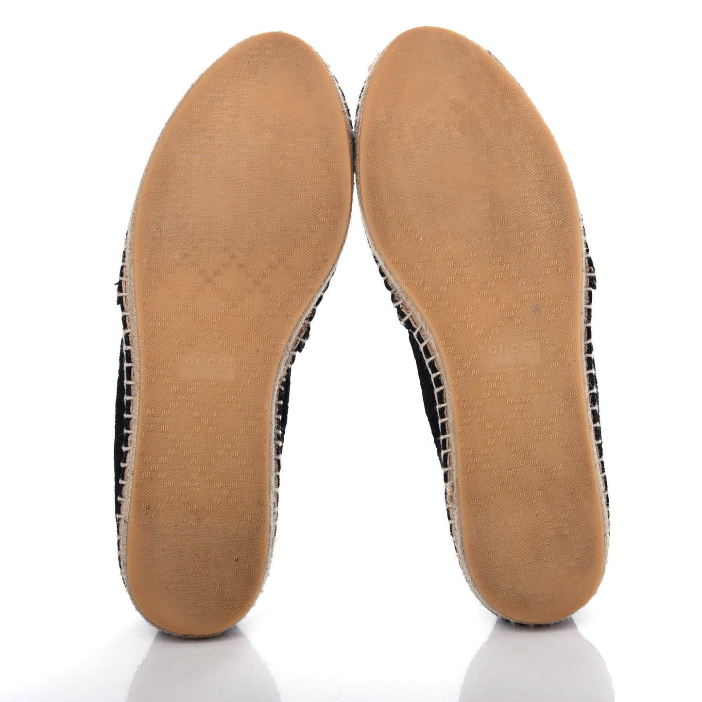 Suede Microguccissima Espadrilles 37.5 Black