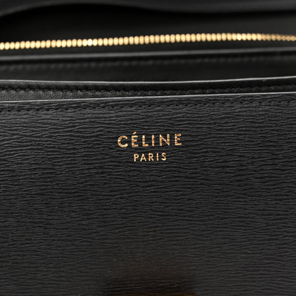 Celine Liege Calfskin Medium Classic Box Flap Bag Black 6 of 11