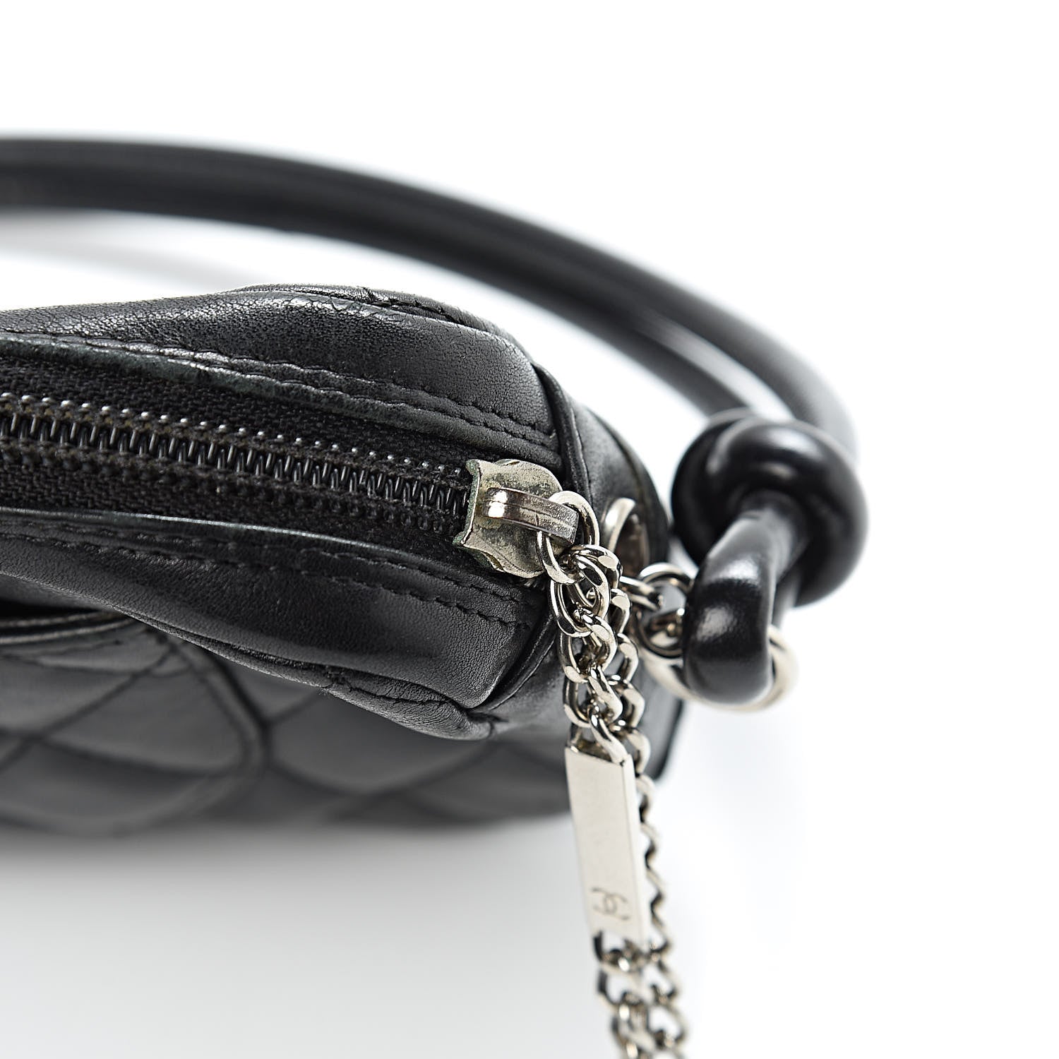 Chanel Calfskin Quilted Cambon Pochette Black 13 of 15