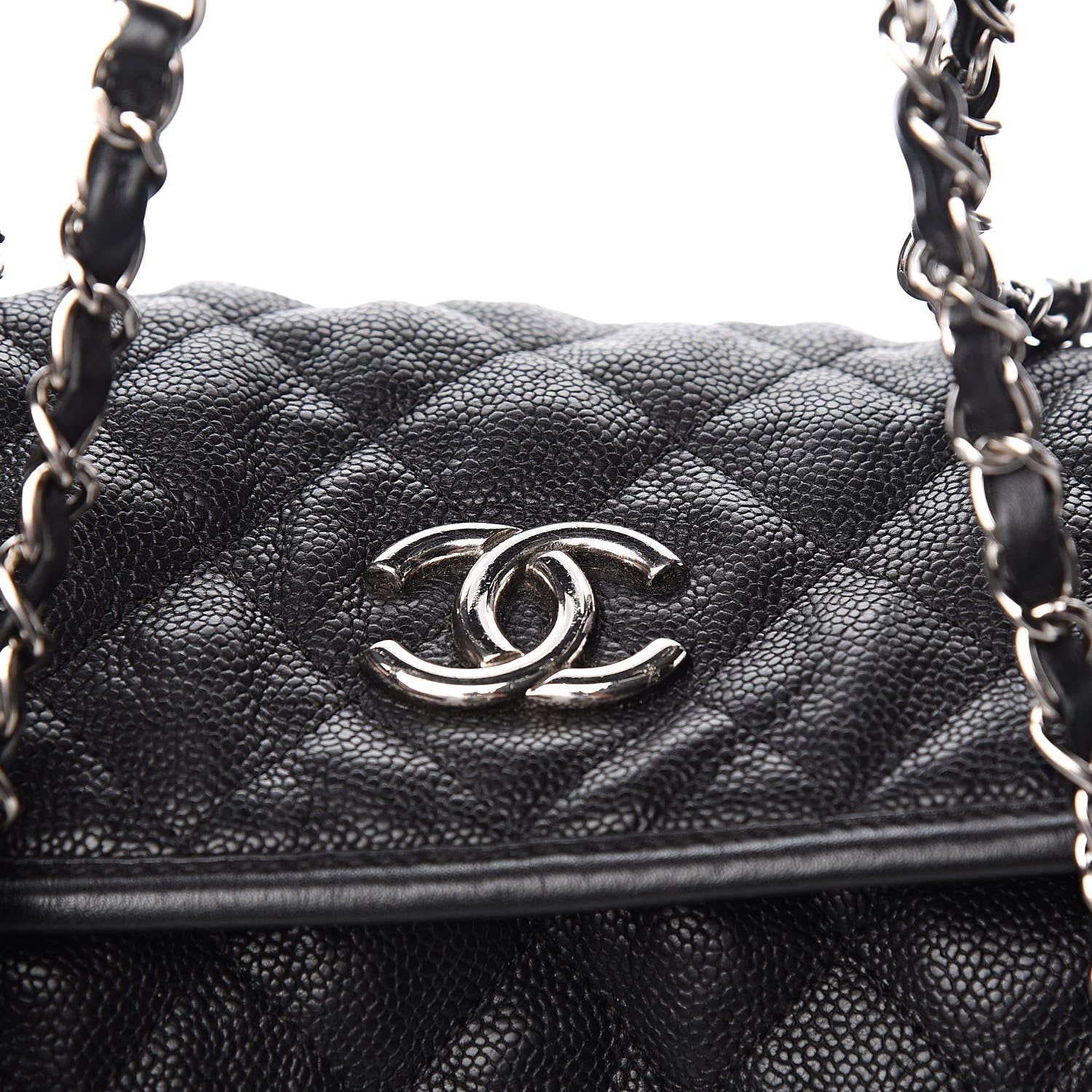 Chanel Caviar Quilted French Riviera Shouler Bag Black 13 of 15