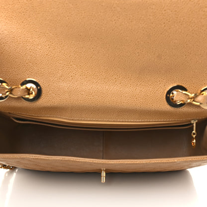 Chanel Caviar Quilted Jumbo Single Flap Beige 5 of 10