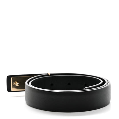 Chanel Calfskin Logo Belt 75 30 Black 2 of 6