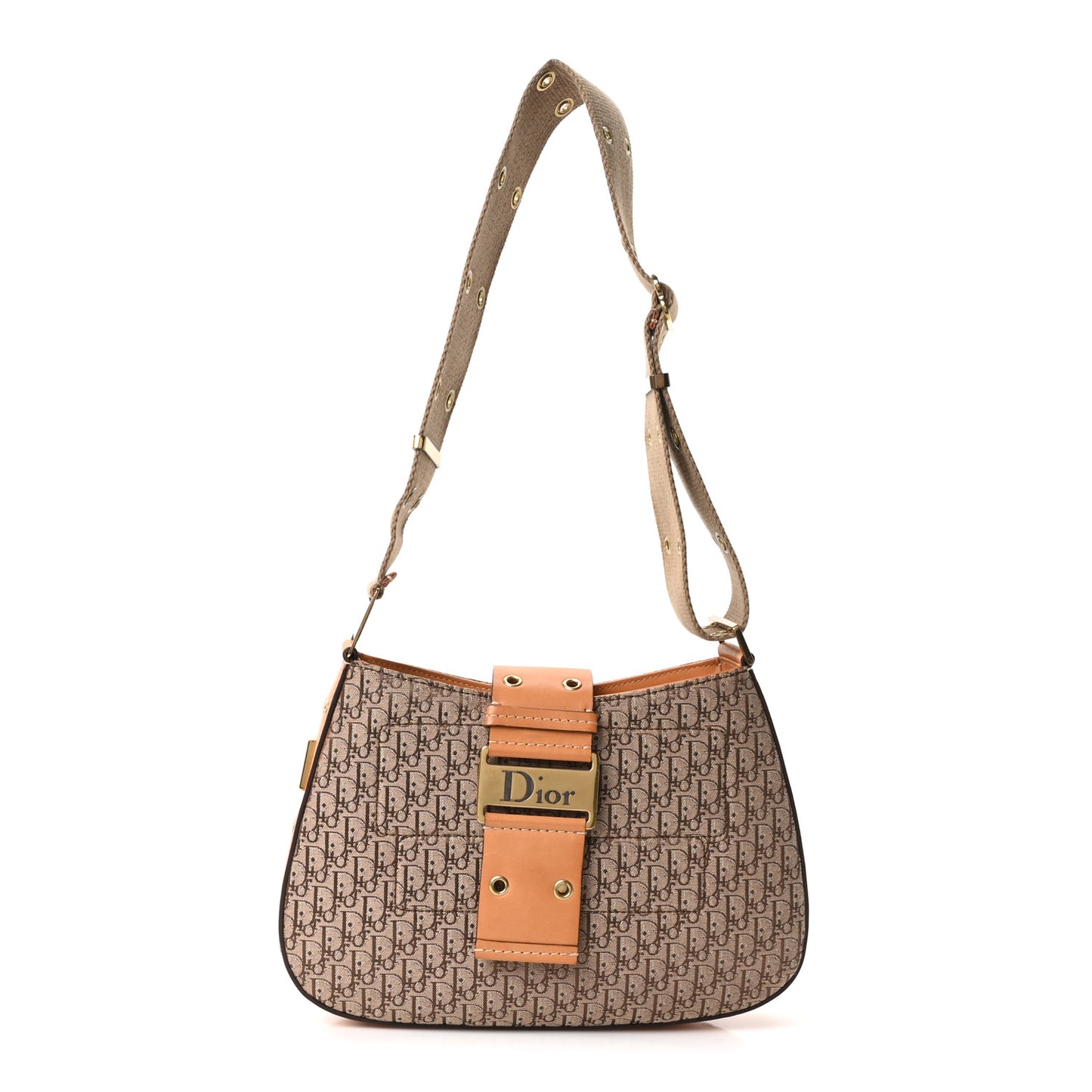 Calfskin Monogram Street Chic Medium Columbus Ave Beige