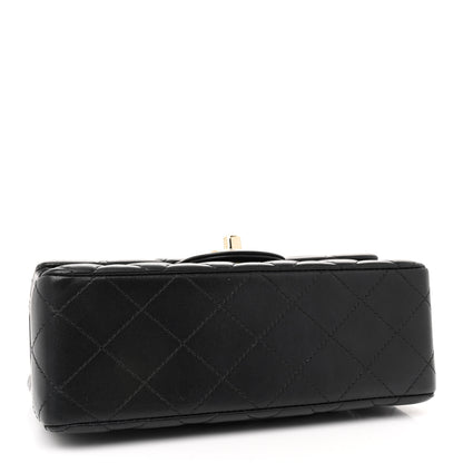 Chanel Lambskin Quilted Mini Rectangular Flap Black 4 of 11