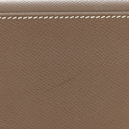 Hermes Epsom Horseshoe Kelly Sellier 28 Etoupe Bleu Electrique 12 of 13