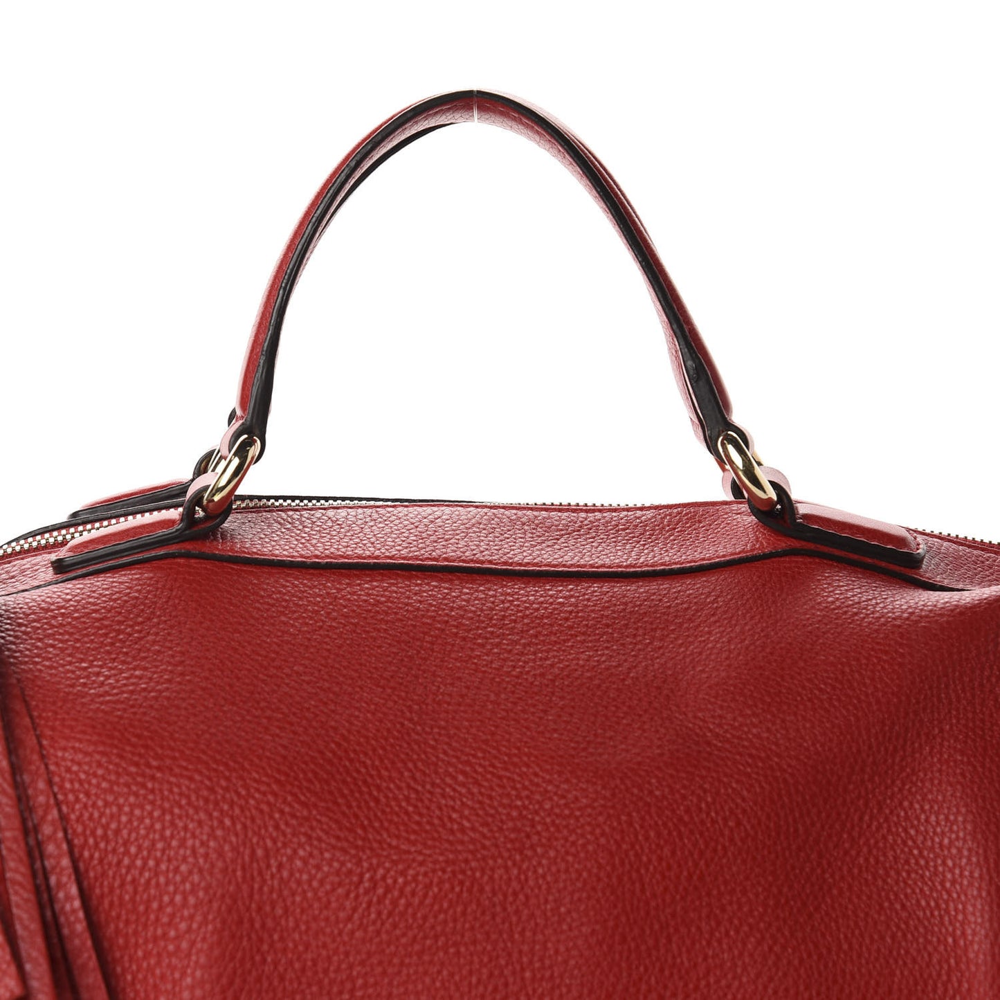 Pebbled Calfskin Medium Soho Boston Red