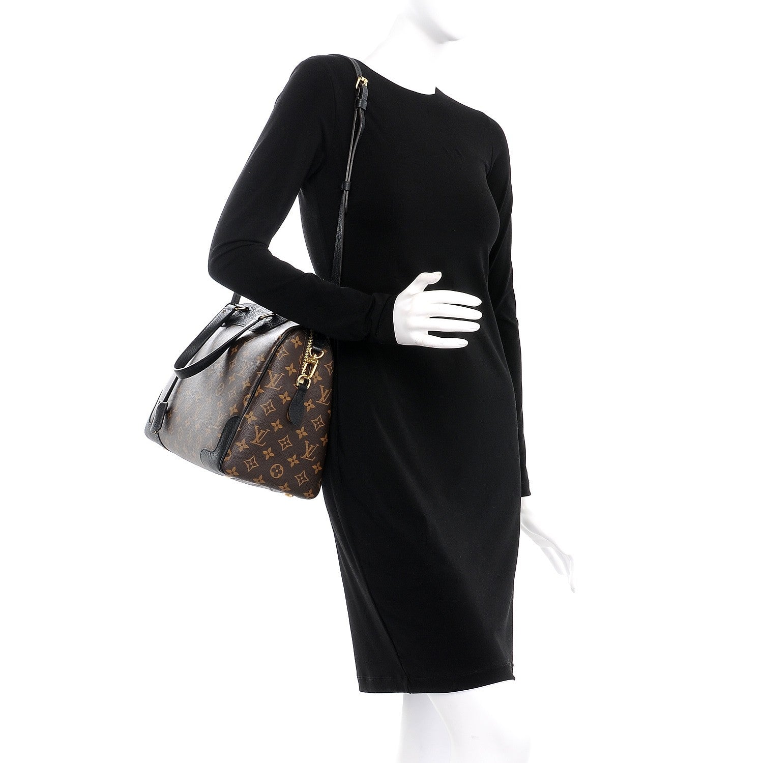 Louis Vuitton Monogram Retiro NM Black 2 of 8