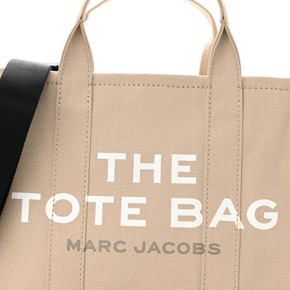 Marc Jacobs Cotton Canvas Medium The Traveler Tote Bag Beige 8 of 10