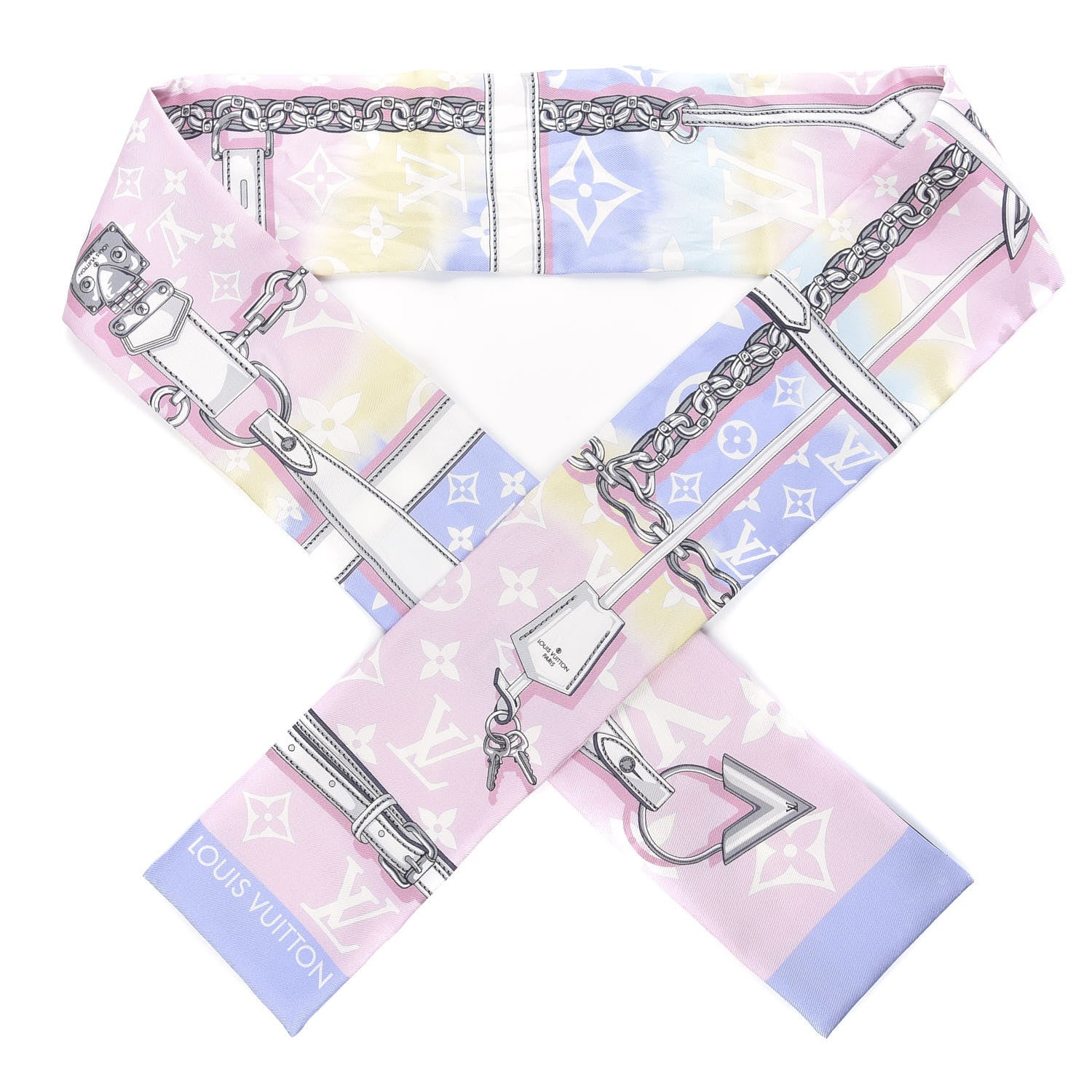 Louis Vuitton Silk Monogram Escale Confidential Bandeau Pink 1 of 3