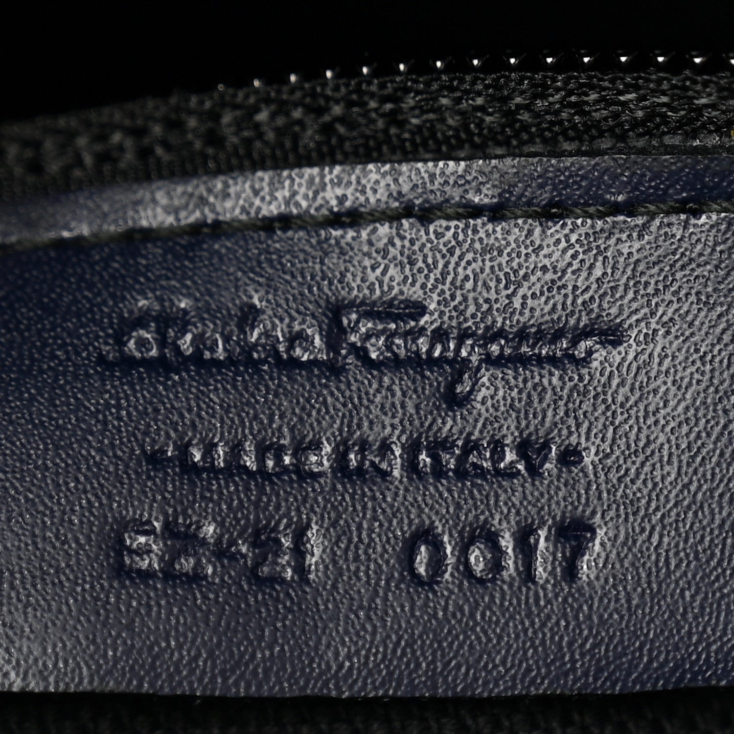 Salvatore Ferragamo Calfskin Briana Tote Navy 7 of 10