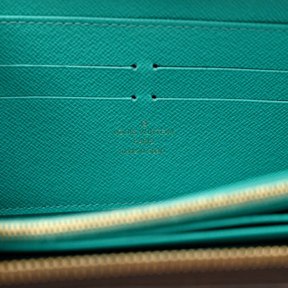 Louis Vuitton Monogram V Zippy Wallet Turquoise 6 of 7