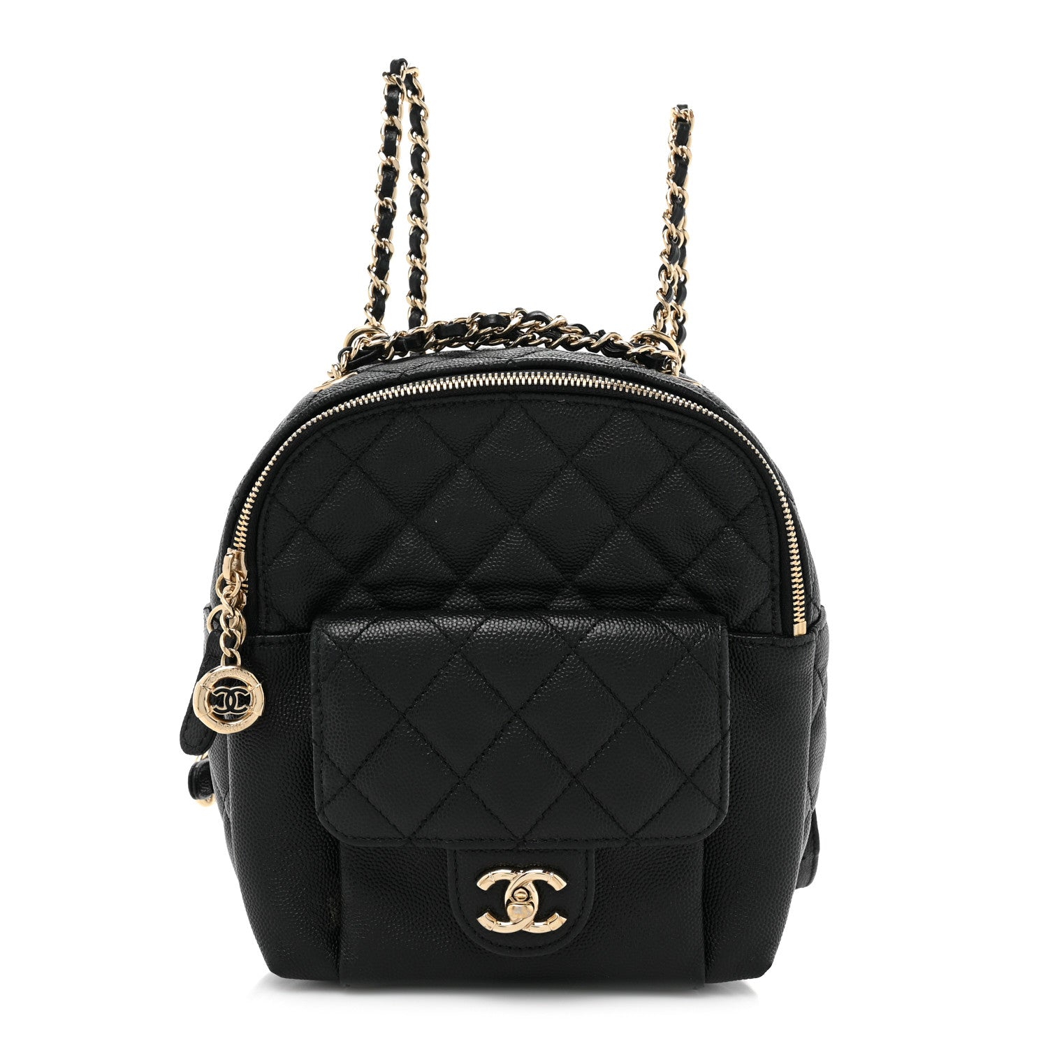 Chanel Caviar Quilted Small CC Day Backpack Black 1 of 9
