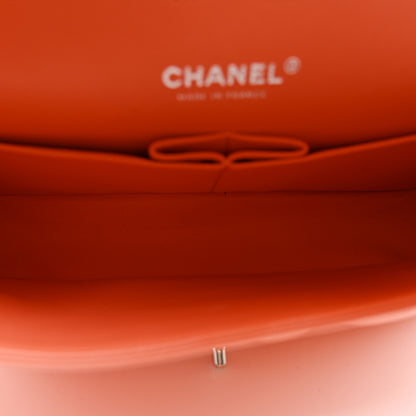 Chanel Lambskin Quilted Medium Double Flap Orange 4 of 9