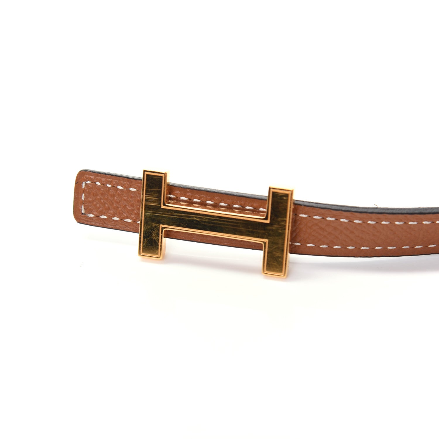 Hermes Swift Epsom 13mm Focus Belt 70 Black Gold 7 of 8