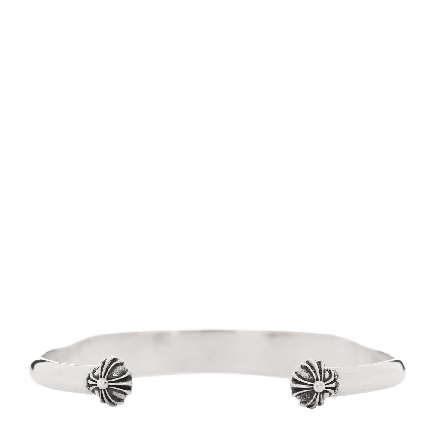 Sterling Silver Flat ID Cuff Bracelet
