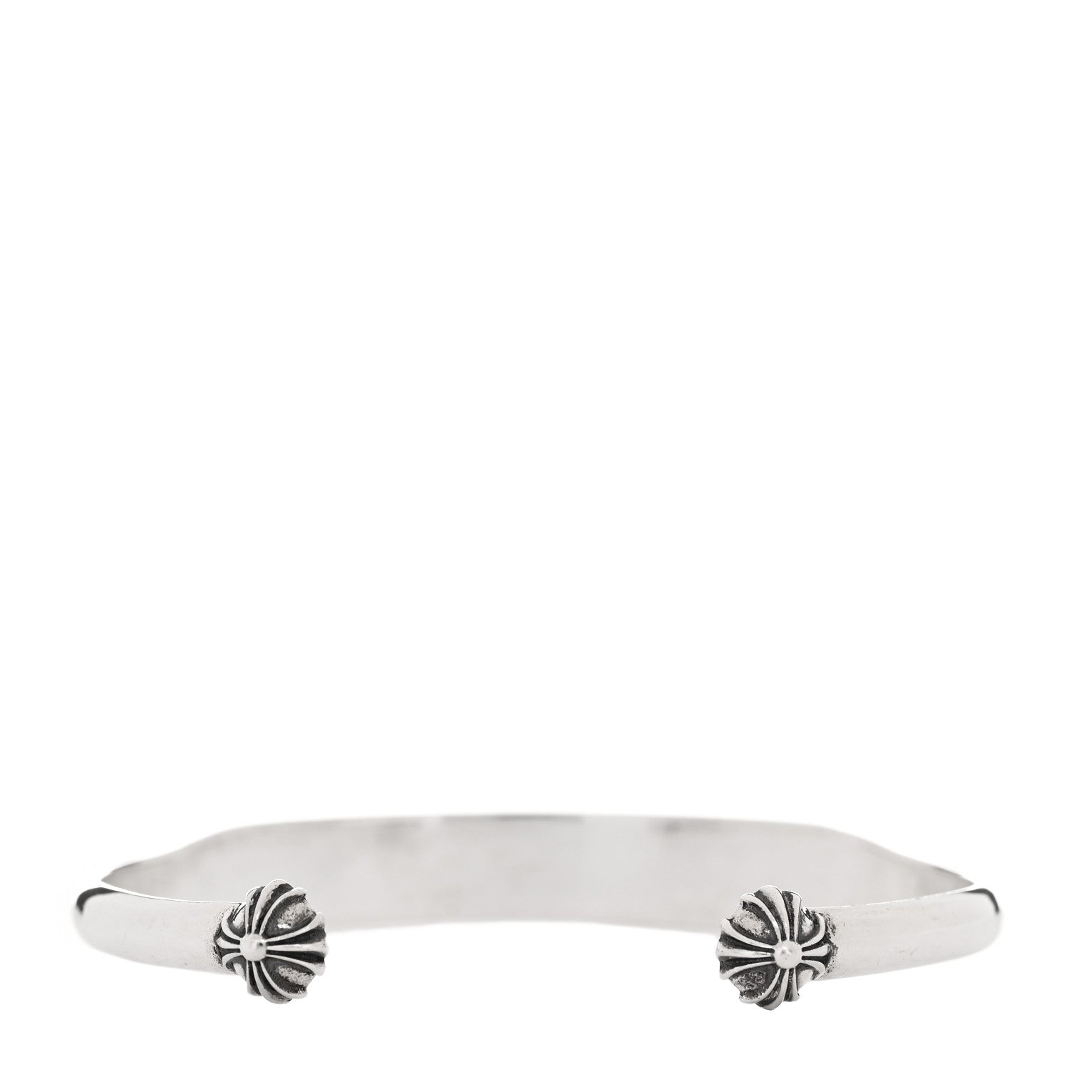 Chrome Hearts Sterling Silver Flat ID Cuff Bracelet 2 of 4