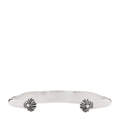 Chrome Hearts Sterling Silver Flat ID Cuff Bracelet 2 of 4