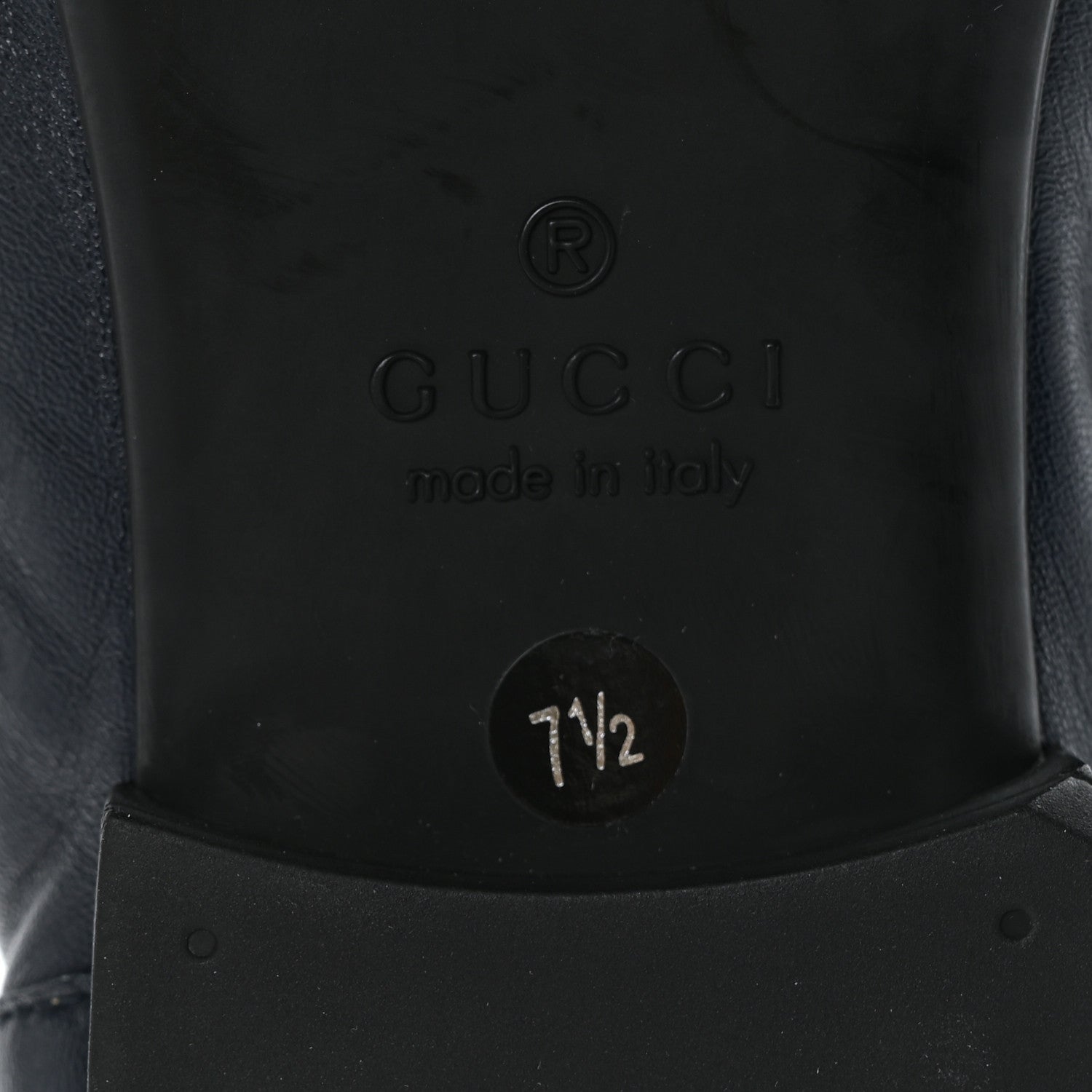 Gucci Calfskin Mens Web Driver Loafers 7.5 Navy 8 of 8