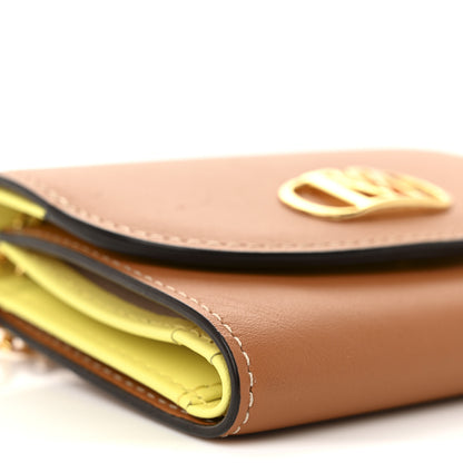 MCM Calfskin Mode Mini Travia Chain Wallet Cognac 10 of 12