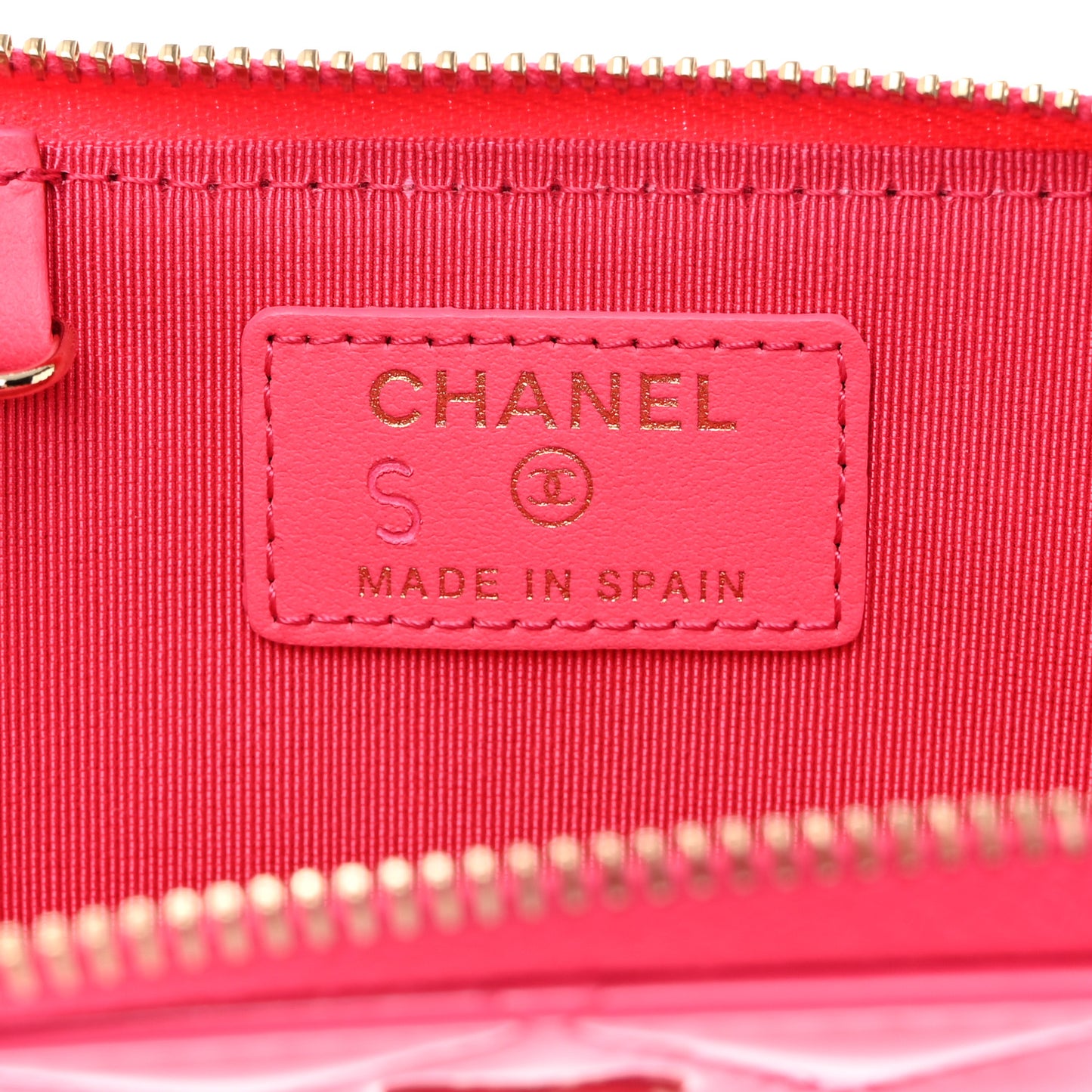 Patent Quilted Key Holder Case Pink