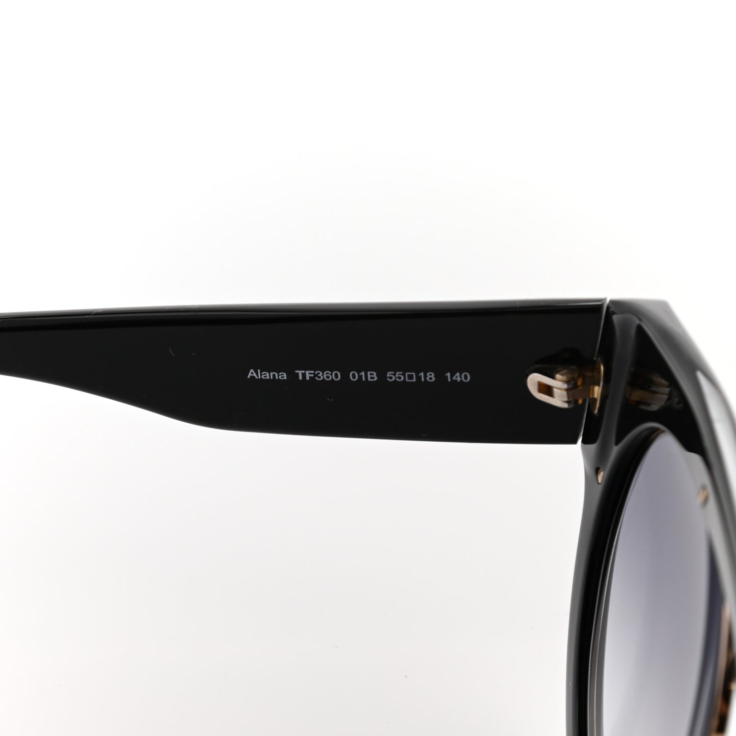 Alana Aviator Round Sunglasses TF360 Black