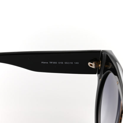 Tom Ford Alana Aviator Round Sunglasses TF360 Black 5 of 9