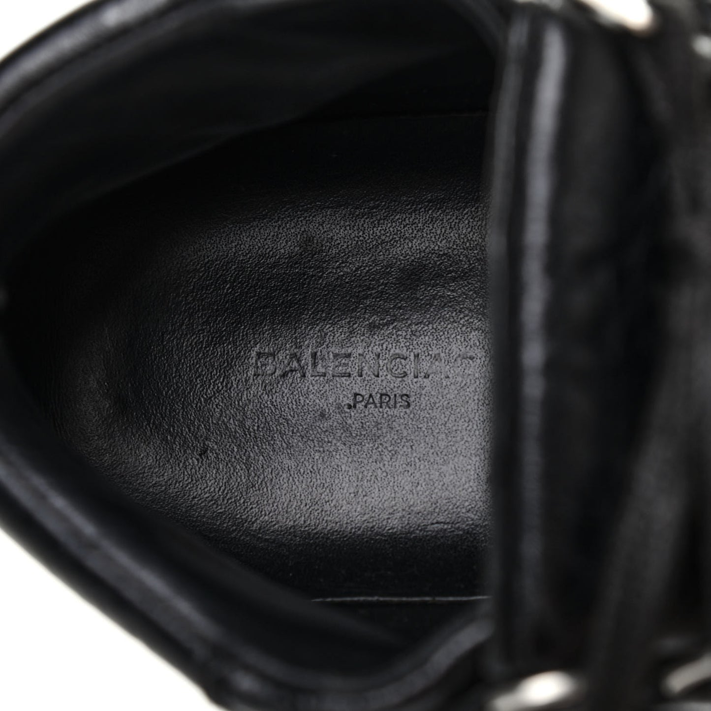 Crinkled Calfskin Womens Arena Sneaker 40 Black