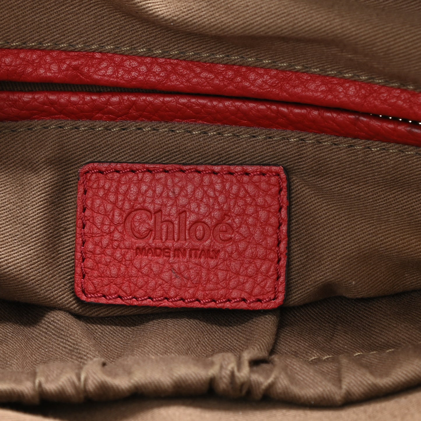 Calfskin Small Marcie Satchel Dahlia Red