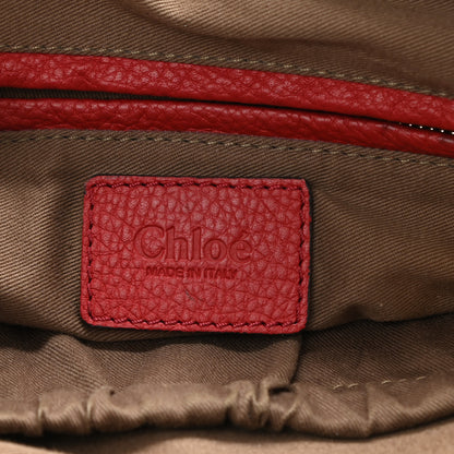 Chloe Calfskin Small Marcie Satchel Dahlia Red 6 of 8