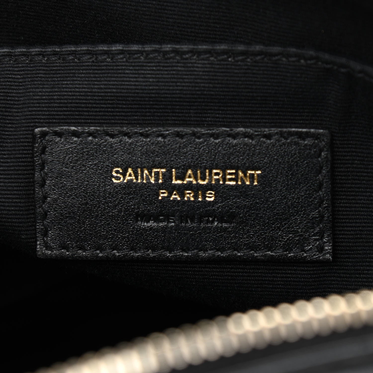 Saint Laurent Suede Calfskin Monogram Lou Camera Bag Black 6 of 12