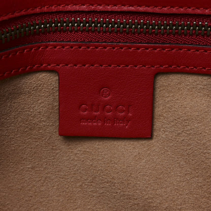Gucci Calfskin Matelasse Small GG Marmont Shoulder Bag Hibiscus Red 6 of 10