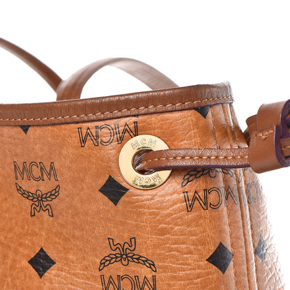 MCM Visetos Medium Liz Reversible Shopper Tote Cognac 11 of 20