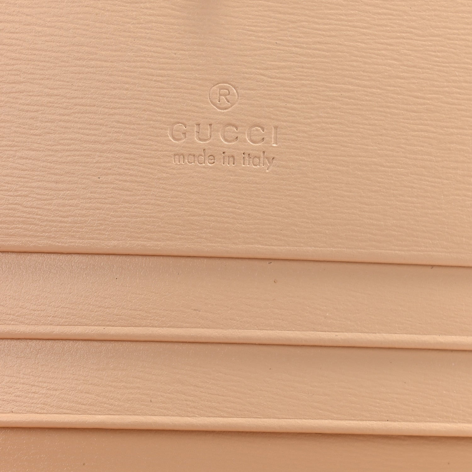 Gucci Boarded Plutone Calfskin Horsebit 1955 Card Case Wallet Bubble Tea 6 of 10