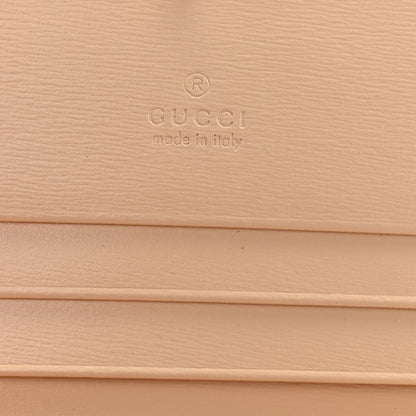 Gucci Boarded Plutone Calfskin Horsebit 1955 Card Case Wallet Bubble Tea 6 of 10