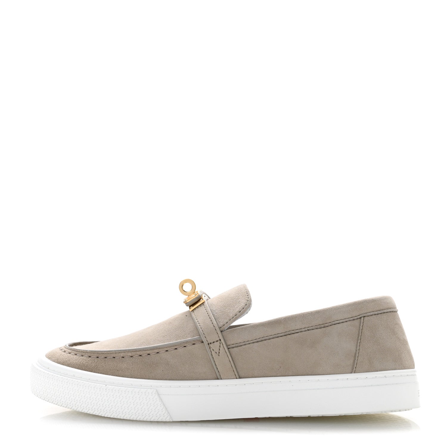 Hermes Suede Goatskin Game Slip On Sneakers 38 Beige Esquisse 38 Beige Esquisse 1 of 9