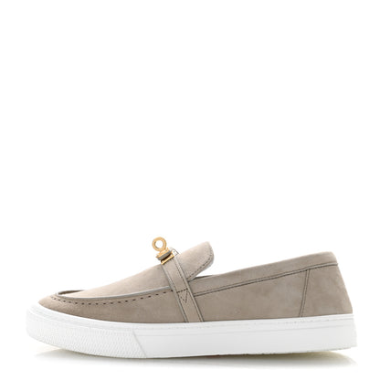 Hermes Suede Goatskin Game Slip On Sneakers 38 Beige Esquisse 38 Beige Esquisse 1 of 9