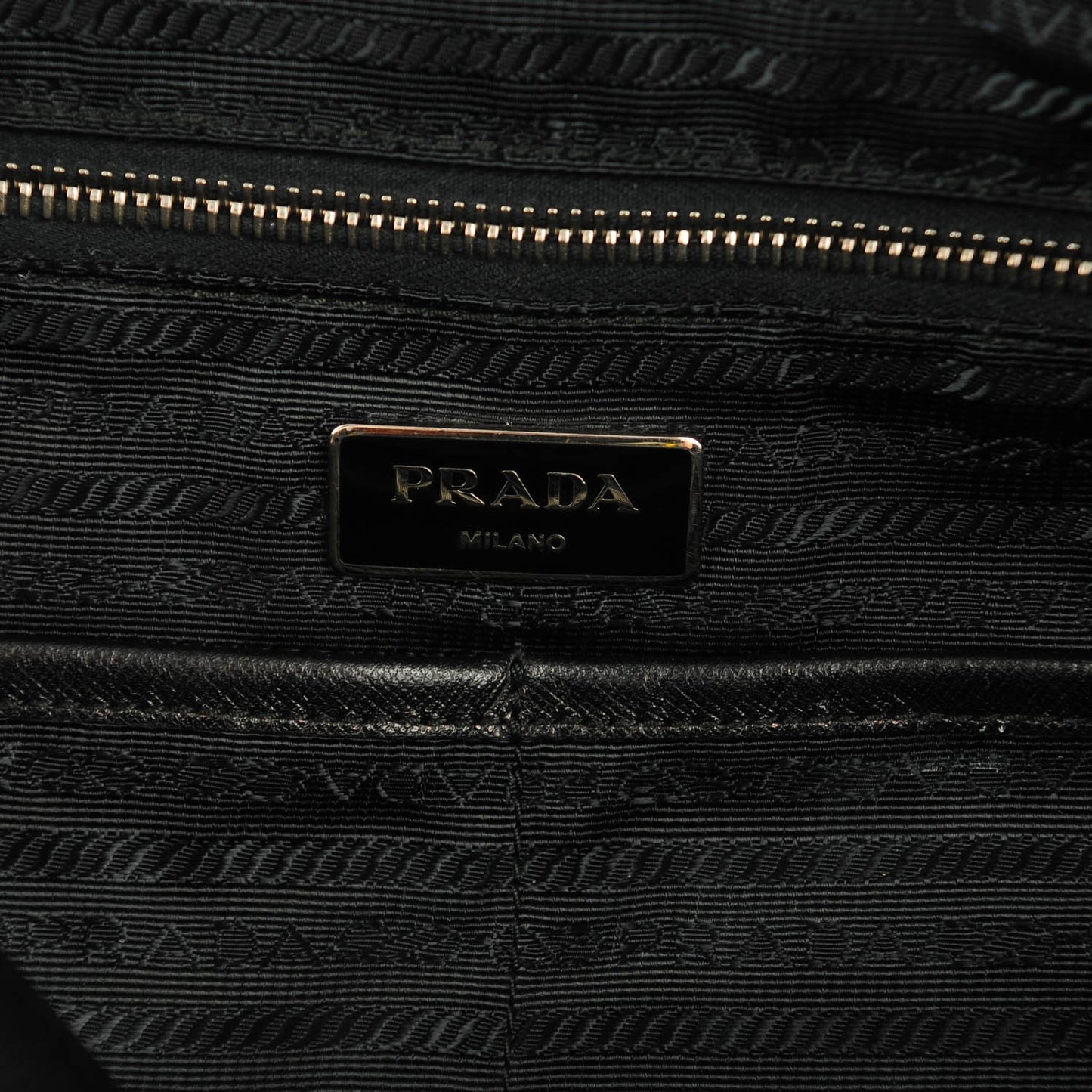 Tessuto Nylon Vela Diaper Bag Black