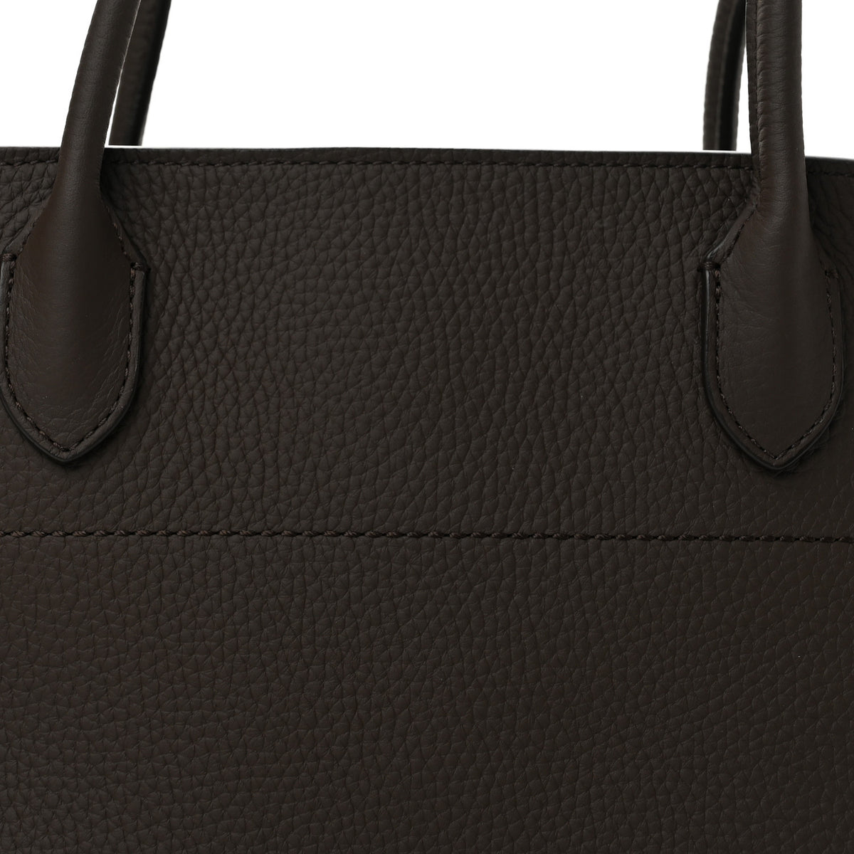 The Row Matte Grained Calfskin Margaux Shoulder 12 Deep Brown 7 of 10