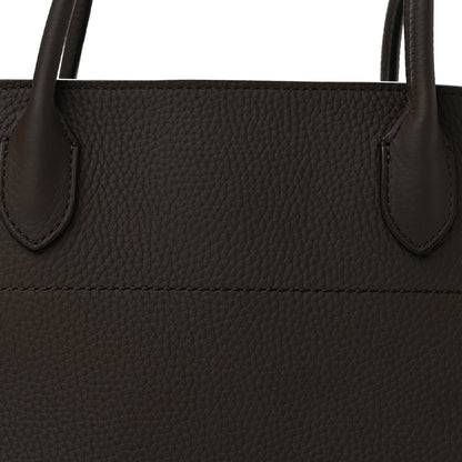 The Row Matte Grained Calfskin Margaux Shoulder 12 Deep Brown 7 of 10