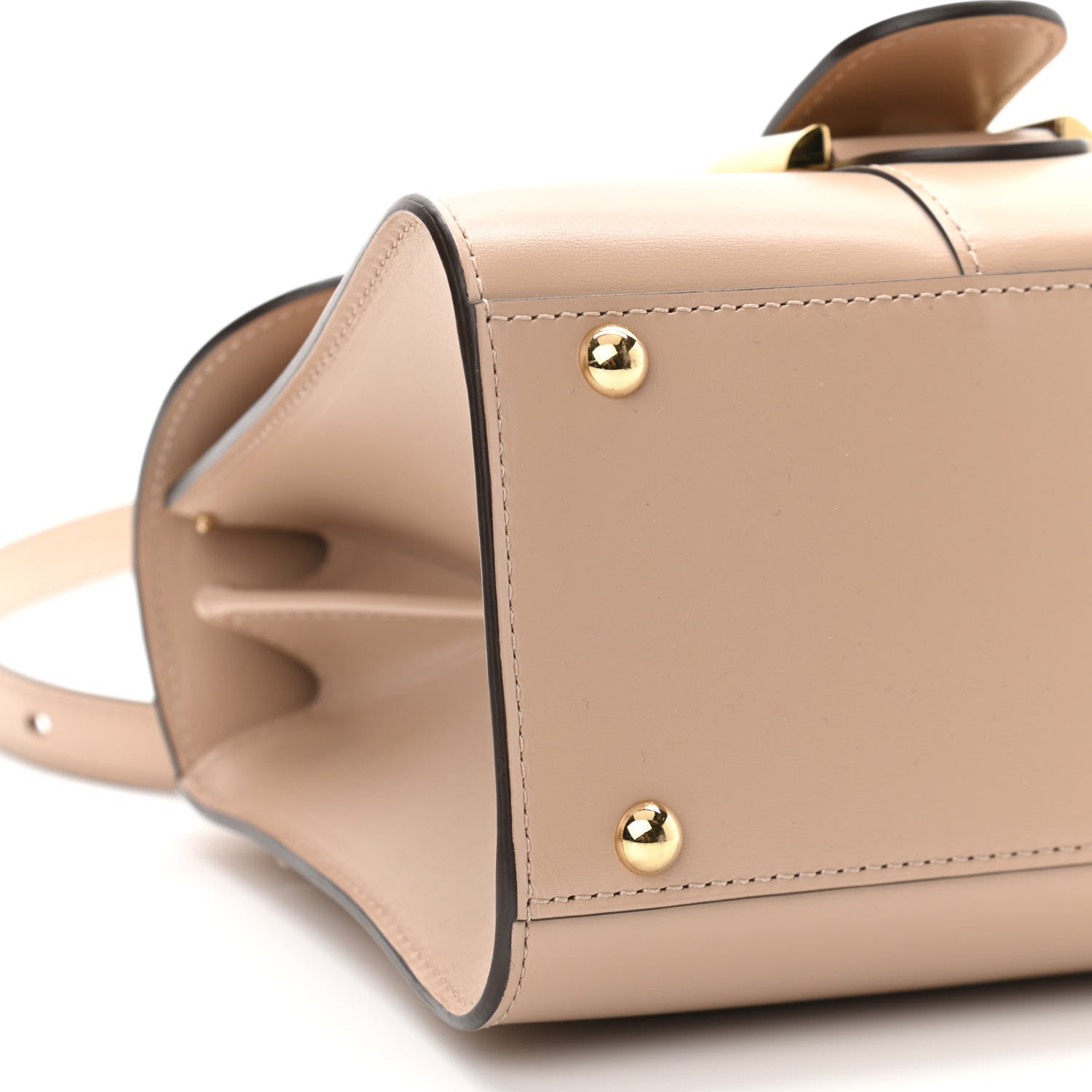 Delvaux Box Calfskin Mini Brillant Satchel Sand 9 of 10