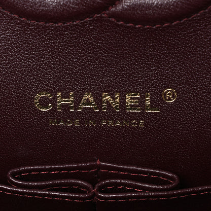 Chanel Lambskin Chevron Quilted Medium Double Flap Black 6 of 10