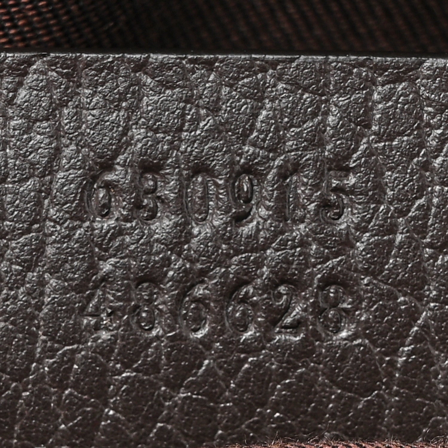 Gucci Monogram Dollar Calfskin Waist Pouch Beige Ebony Testa di Moro Marrone Scuro 7 of 10